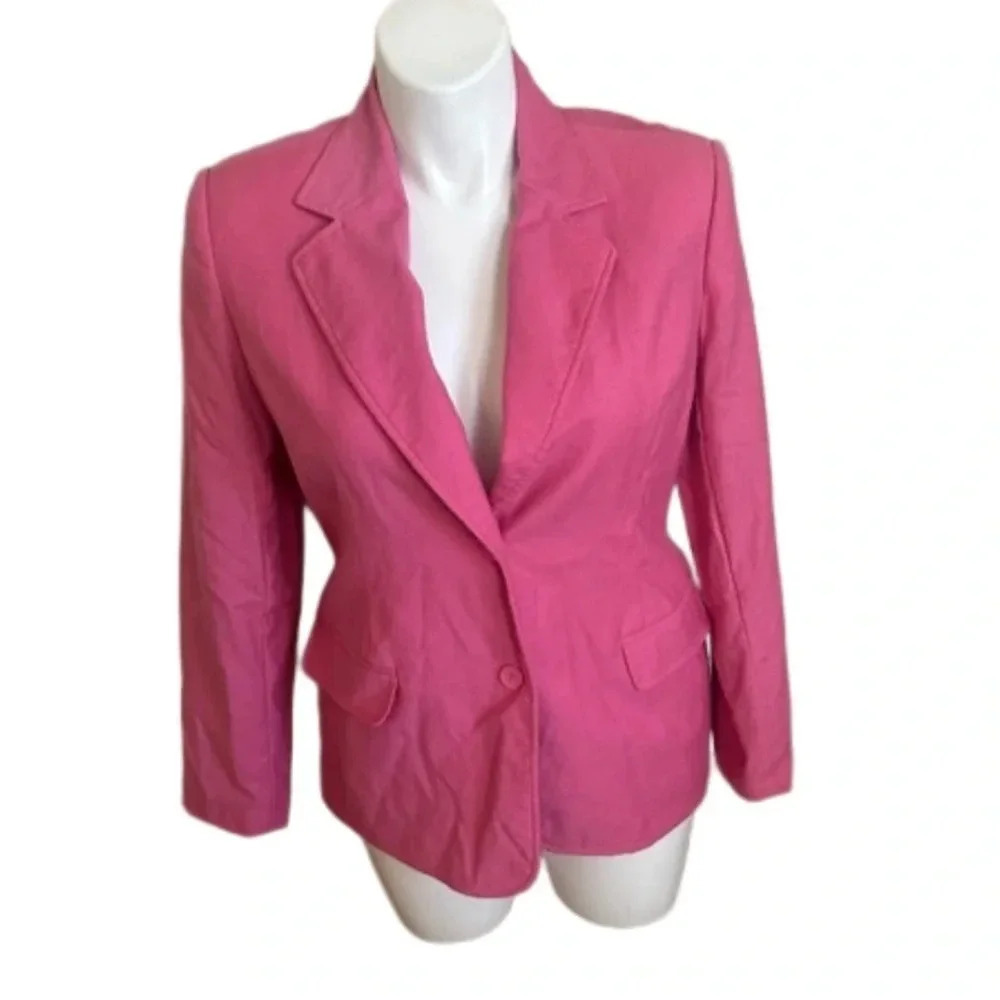 Chadwick’s 100% Wool Vintage Pink Blazer Size 14